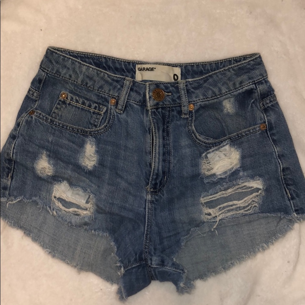 SOLD garage jean shorts